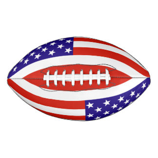 Red,White and Blue USA Flag American Football