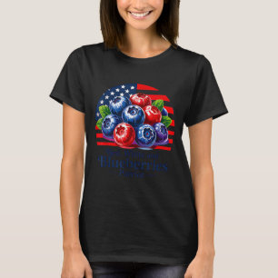 Red White And Blueberries Christian Patriotic T-Shirt