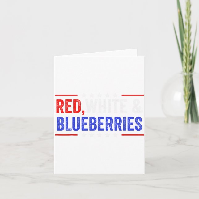 Red, White And Blueberries Patriot Dom 2025  Card (Front)