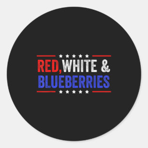 Red, White And Blueberries Patriot Dom 2025  Classic Round Sticker