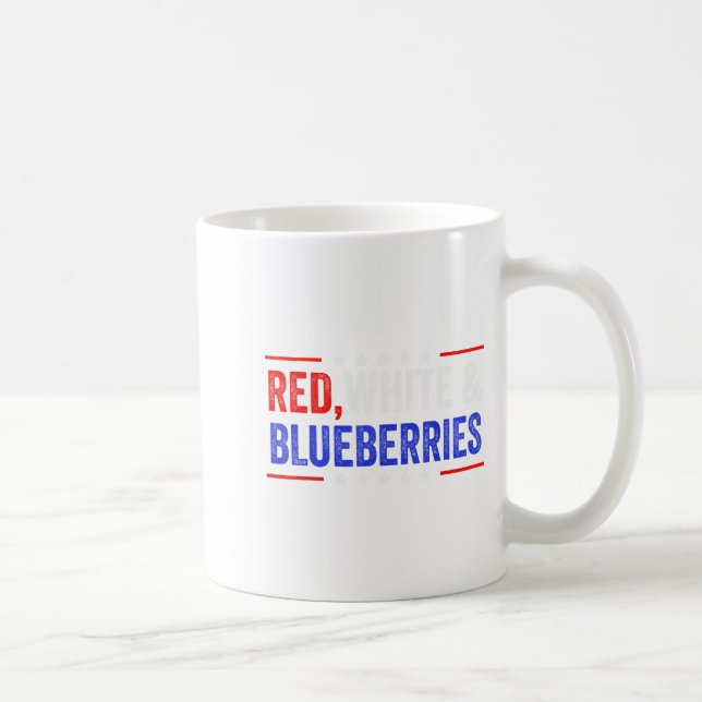 Red, White And Blueberries Patriot Dom 2025  Coffee Mug (Right)