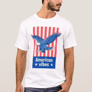 "Red, White, and Bold: Embrace the Spirit of Ameri T-Shirt