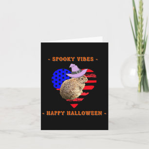 Red White And Boo Funny Halloween Outfit Costumes Card