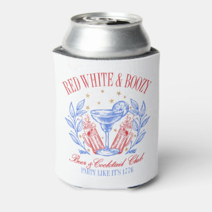 Red White and Boozy Can Cooler