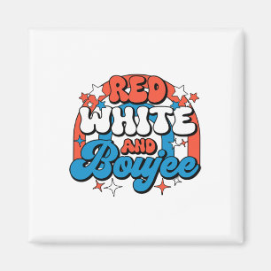 Red White And Boujee 4th Of July American Girl Pat Magnet