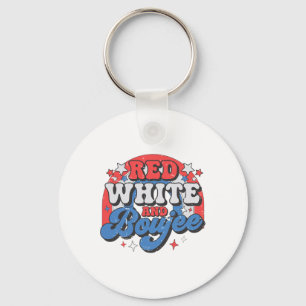 Red White And Boujee 4th Of July Independence Day Key Ring
