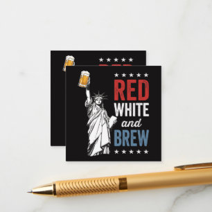 Red White and Brew 250th Anniversary Enclosure Card