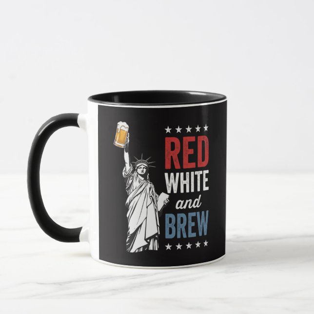 Red White and Brew 250th Anniversary Mug (Left)