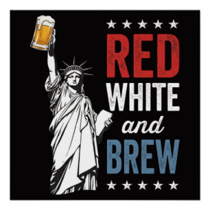 Red White and Brew 250th Anniversary Poster