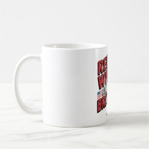 Red White and Brew Beer Mug Art