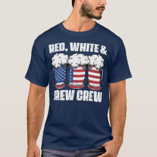 Red White And Brew Beer  T-Shirt