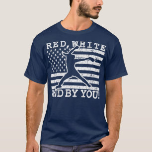 Red White and By You Fastpitch Softball Pitcher Gi T-Shirt
