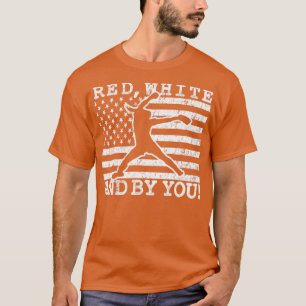 Red White and By You Fastpitch Softball Pitcher Gi T-Shirt
