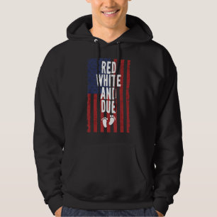 Red White And Due 4th Of July Independence Day Pre Hoodie