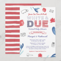 Red White And Due Patriotic Virtual Baby Shower