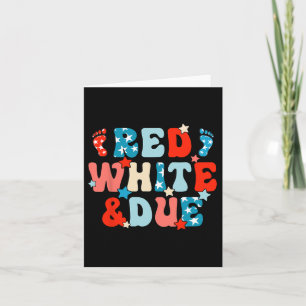 Red White And Due Pregnancy Announcement 4th Of Ju
