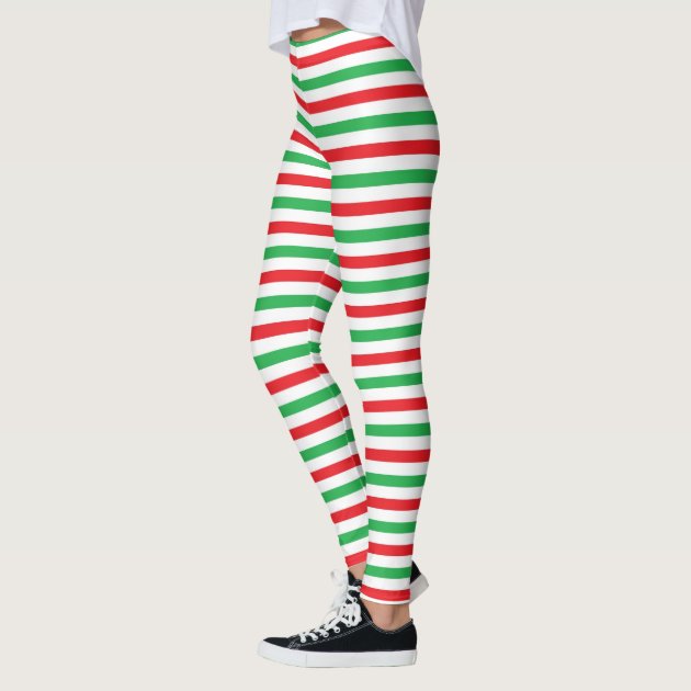 Green Strips Leggings | Zazzle 