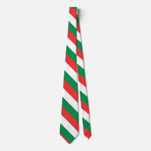 Red, White and Green Tie