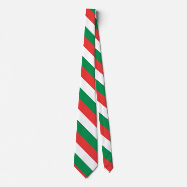 Red, White and Green Tie (Front)