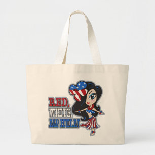 Red, White and Hula Bags & Totes