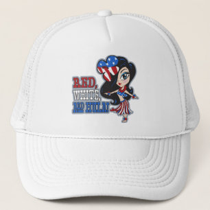 Red, White and Hula Trucker Hat