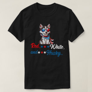 Red, White, and Husky T-Shirt