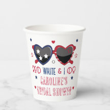 Red White and I Do Heart Sunglasses Bridal Shower