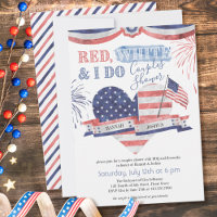 Red White and I Do Vintage Couple Shower