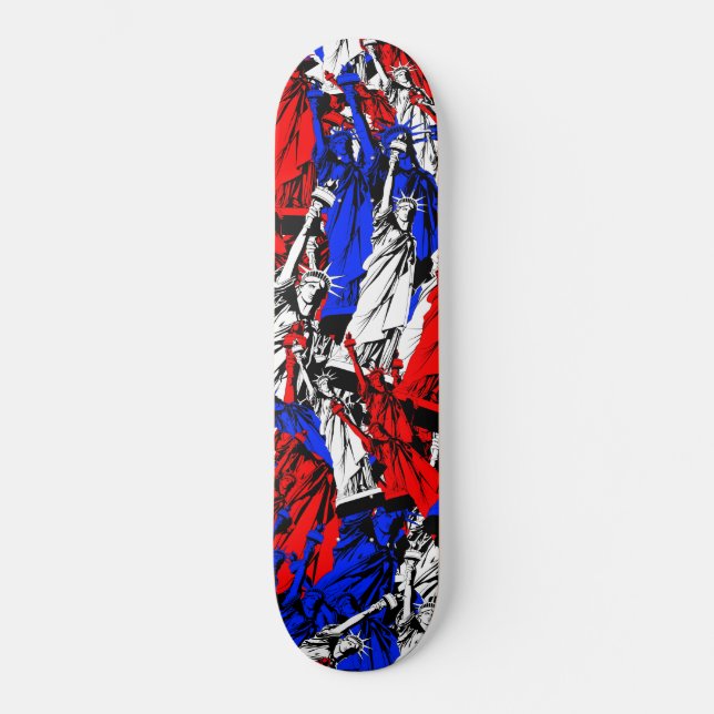 Red White and Liberty Skateboard (Front)