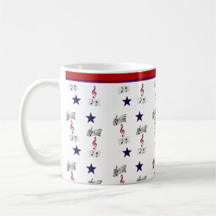 RED-WHITE-AND MUSIC MUG