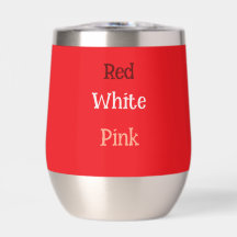 Red, White, and Pink Cooler Cup
