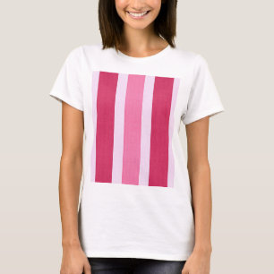 Red, White and Pink Stripes T-Shirt