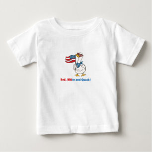 Red, White and Quack! Patriotic Duck Graphic Baby T-Shirt
