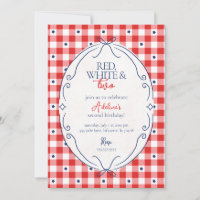 Red White and Two Second Birthday Party