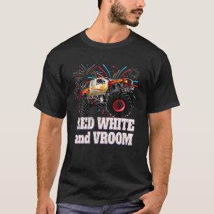 Red White And Vroom - 4Th Of July T-Shirt