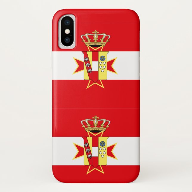 Red White Banner Grand Duchy of Tuscany Case-Mate iPhone Case (Back)