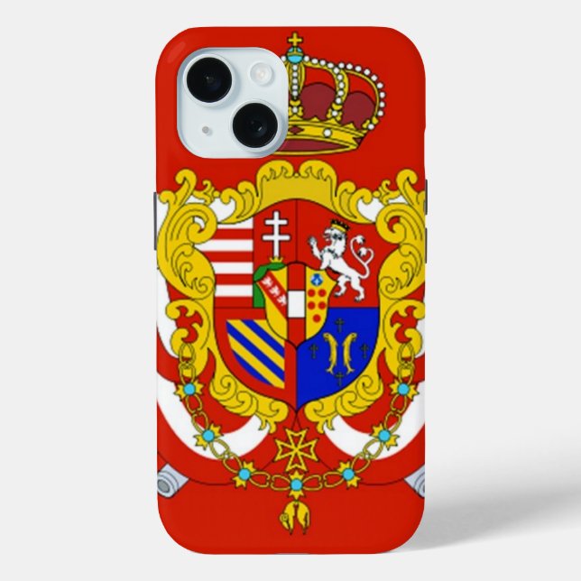 Red White Banner Grand Duchy of Tuscany Case-Mate iPhone Case (Back)