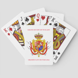 Red White Banner Grand Duchy of Tuscany Playing Cards