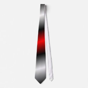 Red white black fade necktie