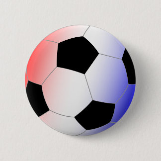 Red, White, & Blue 6 Cm Round Badge