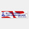 Red white Blue Abraham Lincoln Edu Bumper Sticker