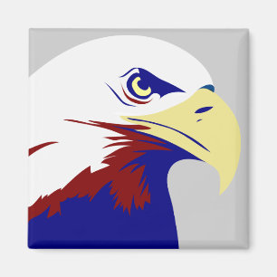 Red, White & Blue American Eagle Magnet