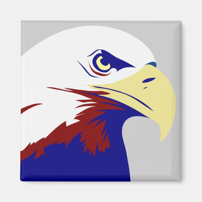 Red, White & Blue American Eagle Magnet (Front)