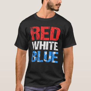 Red White Blue American Flag Stars Stripes T-Shirt