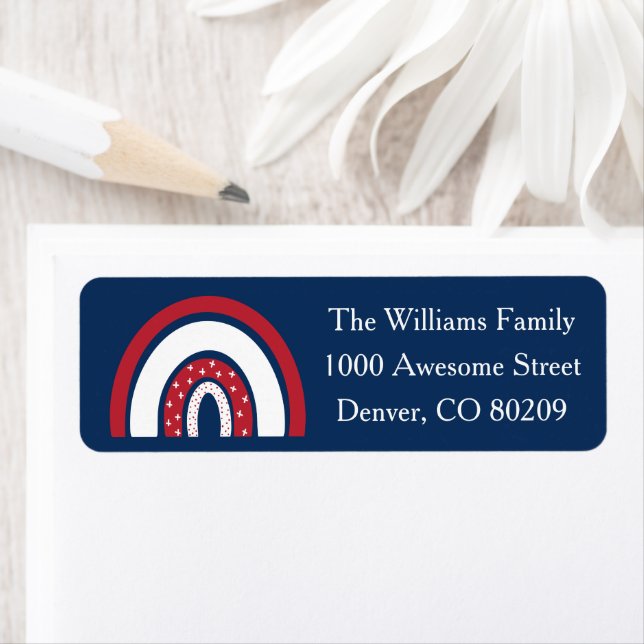 Red White Blue American Rainbow Patriotic Country (Insitu)