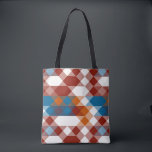 red white blue and orange geometric tote bag<br><div class="desc">red white blue and orange geometric</div>