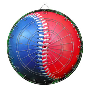Red White & Blue Baseball Dartboard