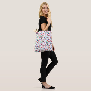 Red, White & Blue Bicycle Tote Bag