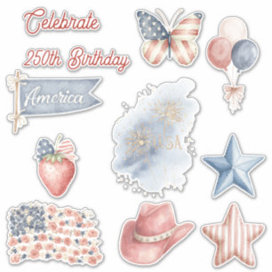 Red White Blue Celebrate America 