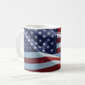 Red White & Blue Coffee Mug (Front Left)